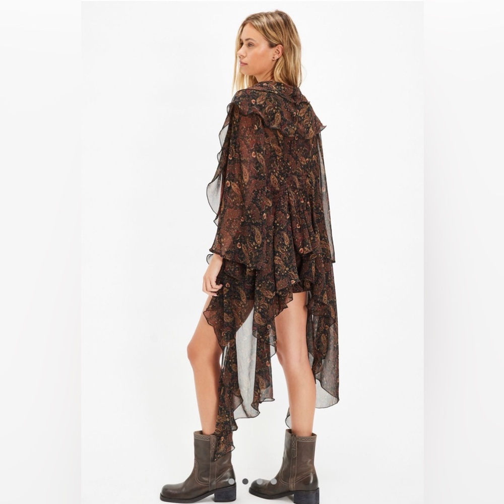 Free People Printed Duster in Original Paisley